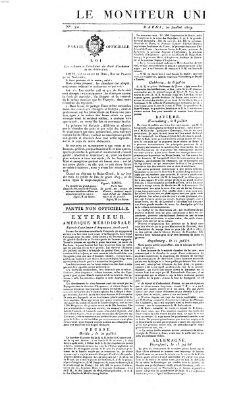 Le moniteur universel Dienstag 20. Juli 1819