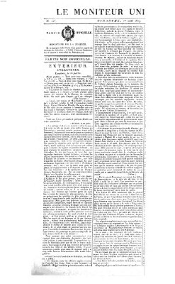 Le moniteur universel Sonntag 1. August 1819