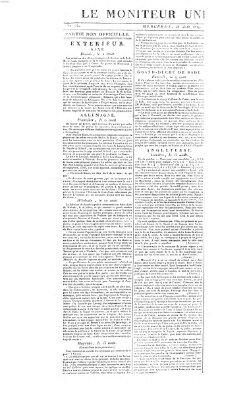 Le moniteur universel Mittwoch 18. August 1819