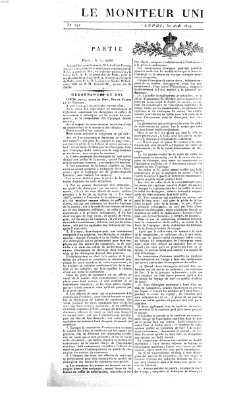 Le moniteur universel Montag 30. August 1819