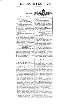 Le moniteur universel Mittwoch 8. September 1819