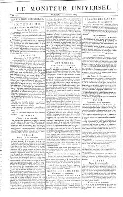 Le moniteur universel Dienstag 5. Oktober 1819