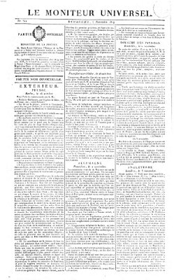 Le moniteur universel Sonntag 7. November 1819