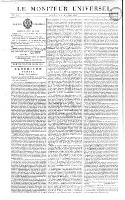 Le moniteur universel Montag 8. November 1819