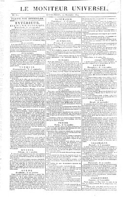 Le moniteur universel Mittwoch 10. November 1819