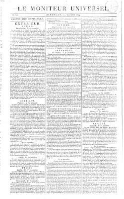 Le moniteur universel Sonntag 14. November 1819