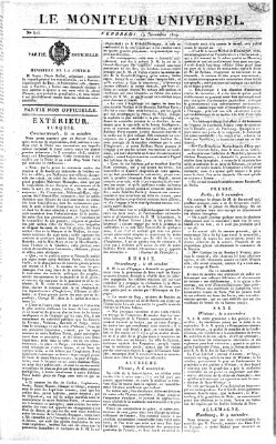 Le moniteur universel Freitag 19. November 1819