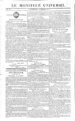 Le moniteur universel Freitag 26. November 1819