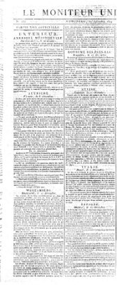 Le moniteur universel Mittwoch 22. Dezember 1819
