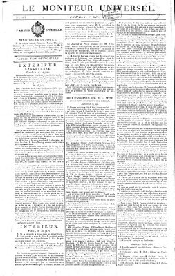 Le moniteur universel Samstag 1. Juli 1820