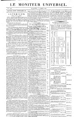 Le moniteur universel Dienstag 11. Juli 1820