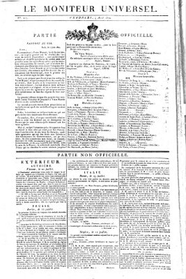 Le moniteur universel Freitag 4. August 1820