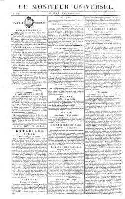 Le moniteur universel Sonntag 6. August 1820