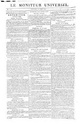 Le moniteur universel Donnerstag 10. August 1820