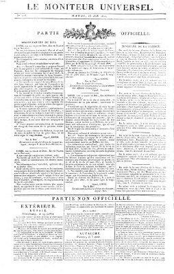 Le moniteur universel Dienstag 15. August 1820