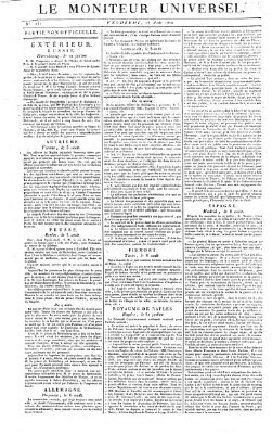 Le moniteur universel Freitag 18. August 1820