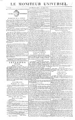 Le moniteur universel Sonntag 20. August 1820