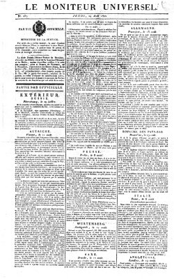 Le moniteur universel Donnerstag 24. August 1820