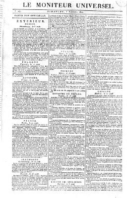 Le moniteur universel Sonntag 3. September 1820