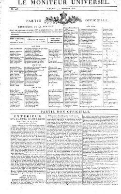 Le moniteur universel Montag 4. September 1820