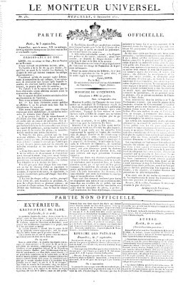 Le moniteur universel Mittwoch 6. September 1820