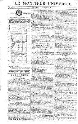 Le moniteur universel Freitag 8. September 1820