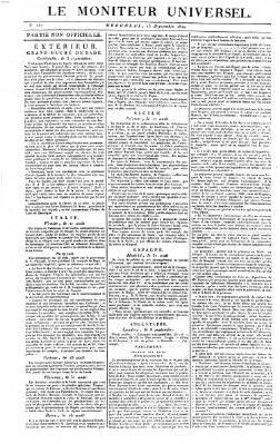 Le moniteur universel Mittwoch 13. September 1820