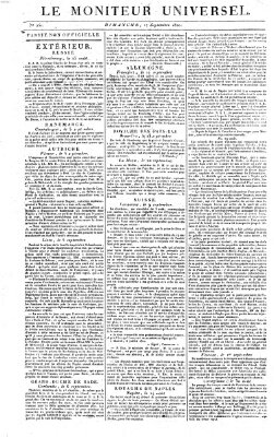 Le moniteur universel Sonntag 17. September 1820