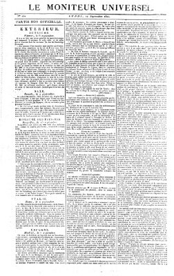 Le moniteur universel Montag 18. September 1820