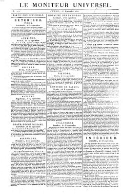 Le moniteur universel Donnerstag 28. September 1820