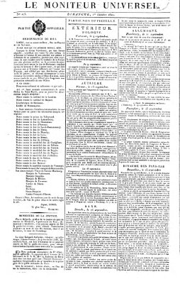 Le moniteur universel Sonntag 1. Oktober 1820