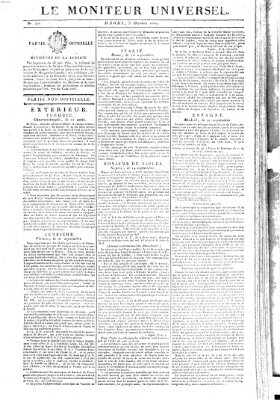 Le moniteur universel Dienstag 3. Oktober 1820