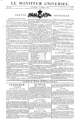 Le moniteur universel Samstag 14. Oktober 1820