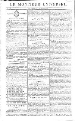 Le moniteur universel Mittwoch 25. Oktober 1820