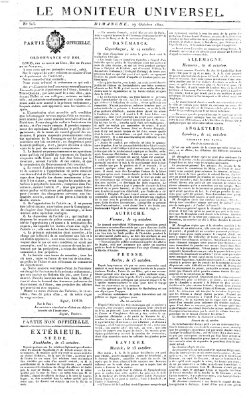 Le moniteur universel Sonntag 29. Oktober 1820