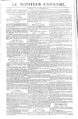 Le moniteur universel Freitag 10. November 1820