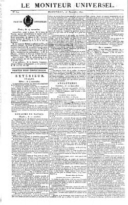 Le moniteur universel Mittwoch 15. November 1820