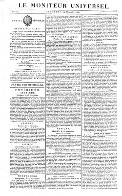 Le moniteur universel Freitag 24. November 1820