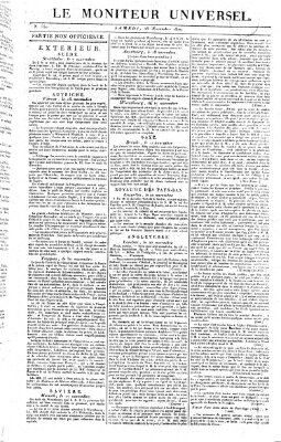 Le moniteur universel Samstag 25. November 1820