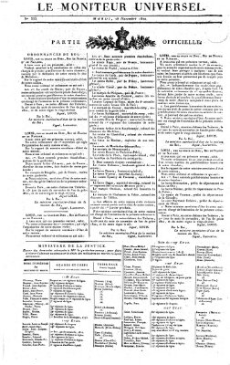 Le moniteur universel Dienstag 28. November 1820