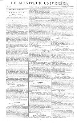 Le moniteur universel Sonntag 10. Dezember 1820