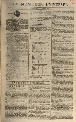 Le moniteur universel Mittwoch 3. Januar 1821