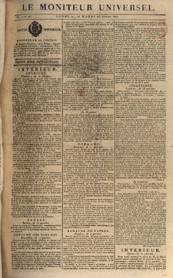 Le moniteur universel Dienstag 23. Januar 1821