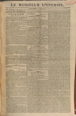 Le moniteur universel Mittwoch 11. April 1821