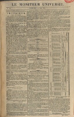 Le moniteur universel Samstag 14. April 1821