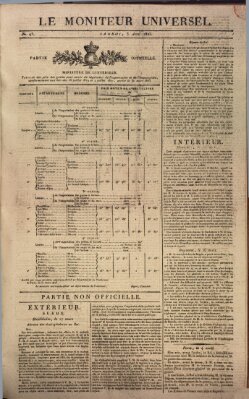 Le moniteur universel Samstag 5. April 1823