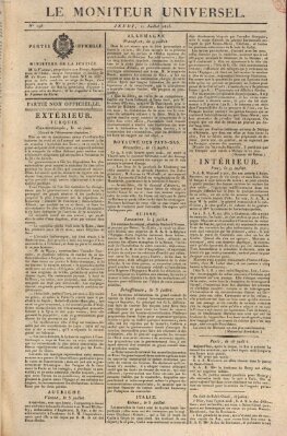 Le moniteur universel Sonntag 17. Juli 1825