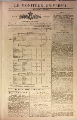 Le moniteur universel Dienstag 2. August 1825