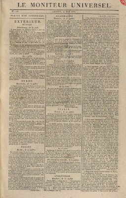 Le moniteur universel Donnerstag 4. August 1825