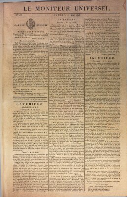 Le moniteur universel Dienstag 23. August 1825